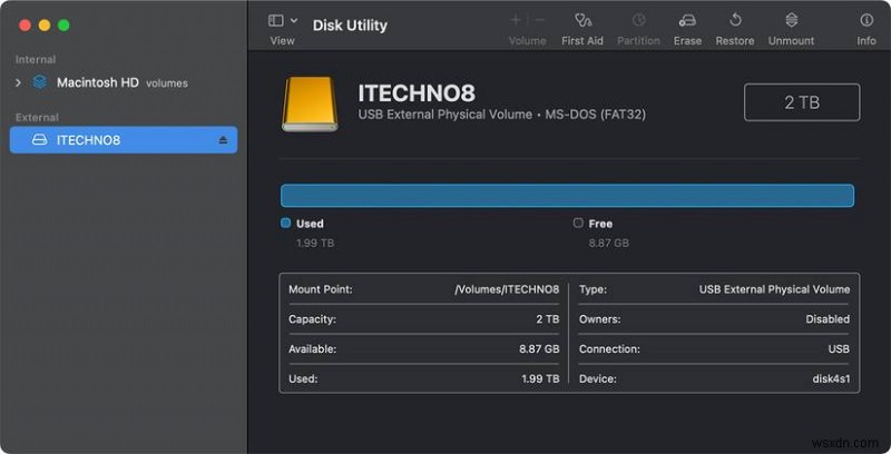 Tiện ích đĩa macOS chính:Nó là gì và cách sử dụng nó để quản lý đĩa 
