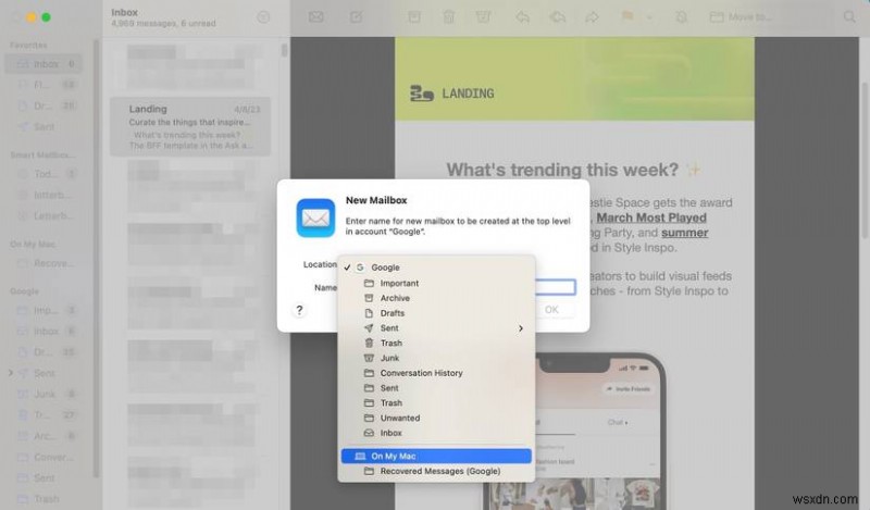 Làm chủ Apple Mail:Tạo, đổi tên hoặc xóa hộp thư trên máy Mac của bạn sau vài phút 