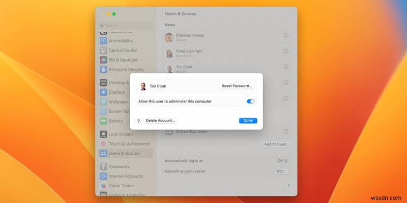 Tạo và quản lý nhiều tài khoản người dùng trên máy Mac của bạn:Hướng dẫn từng bước 