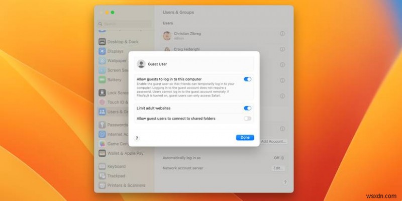 Tạo và quản lý nhiều tài khoản người dùng trên máy Mac của bạn:Hướng dẫn từng bước 