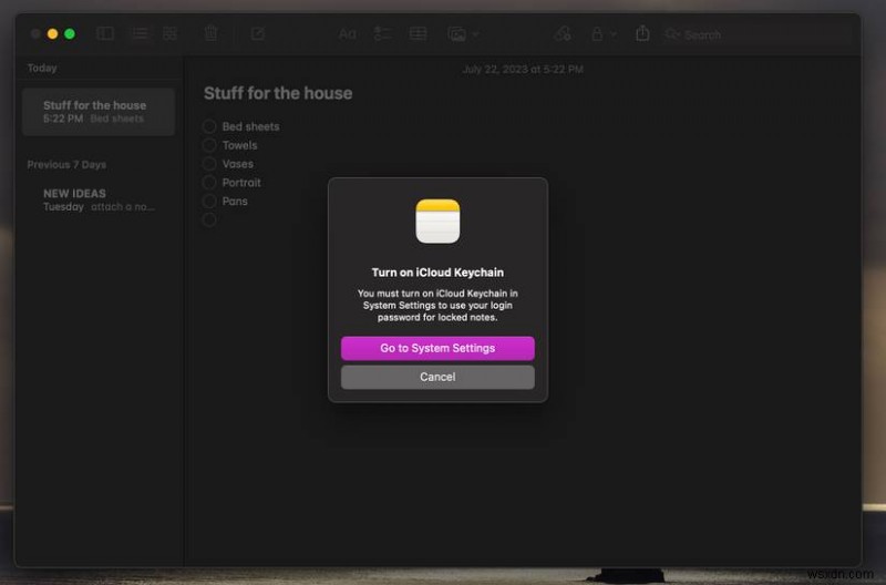 Bảo mật ghi chú của bạn trên macOS:Hướng dẫn từng bước để khóa chúng 