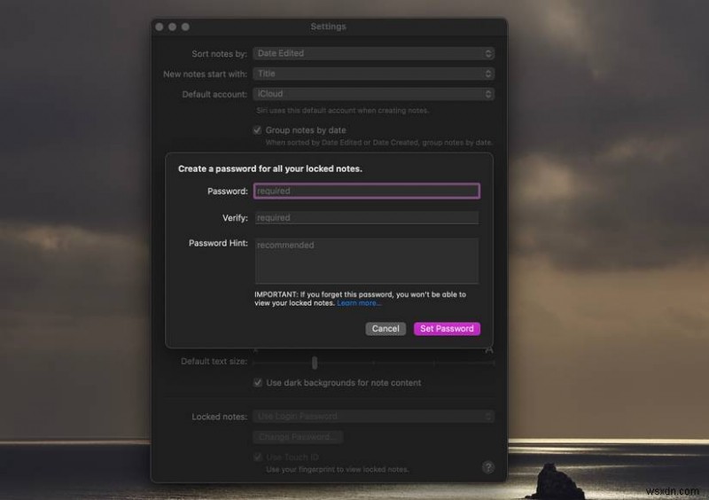 Bảo mật ghi chú của bạn trên macOS:Hướng dẫn từng bước để khóa chúng 