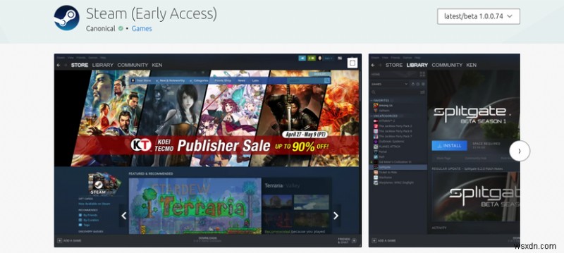 Canonical cung cấp cho game thủ quyền truy cập sớm vào Ubuntu Steam Snap để chơi game liền mạch 
