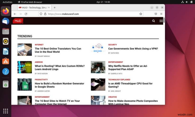 Ubuntu 22.04 Jammy Jellyfish giới thiệu bản cập nhật Firefox gây tranh cãi 