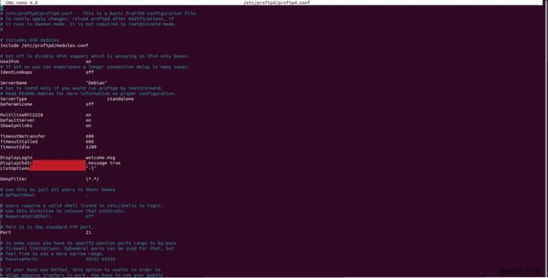 Cài đặt và định cấu hình ProFTPD an toàn với TLS trên Ubuntu 