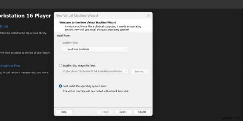 Hướng dẫn từng bước để cài đặt Ubuntu trên VMware Workstation 