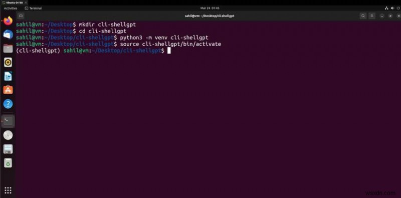 Chạy ChatGPT trong Ubuntu Terminal với ShellGPT:Hướng dẫn thiết lập nhanh 