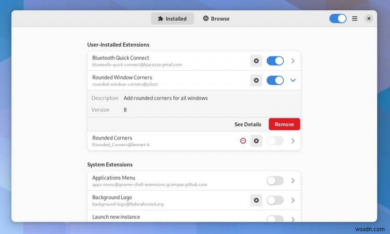 Quản lý dễ dàng các tiện ích mở rộng Gnome bằng Trình quản lý tiện ích mở rộng 