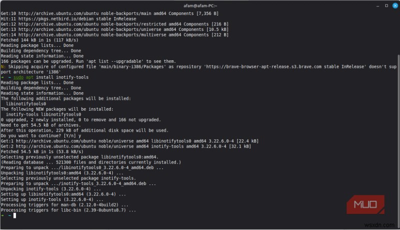 Xem hoạt động của tệp ứng dụng trong thời gian thực trên Linux bằng một lệnh đơn giản 
