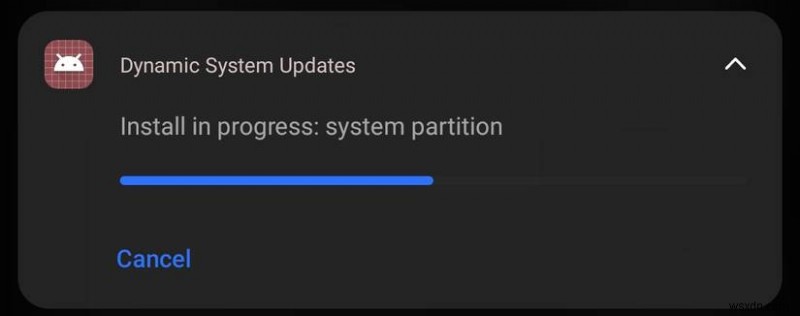 Giải thích về cập nhật hệ thống động:Cài đặt phiên bản Android mới nhất làm hệ điều hành khách 