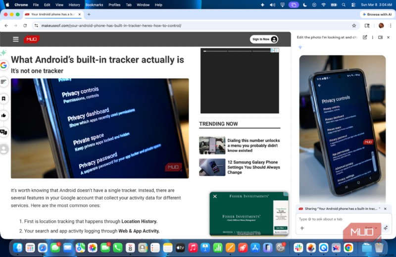 Gemini trong Google Chrome thực sự giúp tôi tiết kiệm thời gian—Một bài đánh giá thực tế 