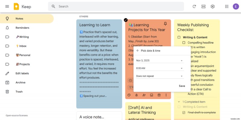 Mở khóa năng suất:7 tính năng bí mật của Google Keep giúp đơn giản hóa quy trình làm việc của bạn 
