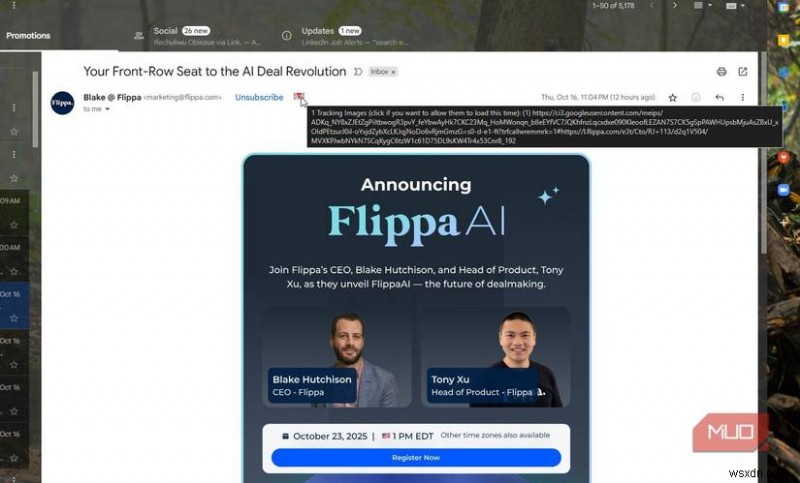 Khám phá các trình theo dõi email ẩn tràn ngập hộp thư đến của bạn 