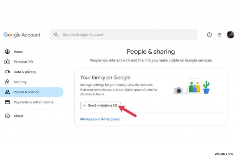 Dễ dàng chia sẻ bộ nhớ Google One của bạn với các thành viên gia đình 