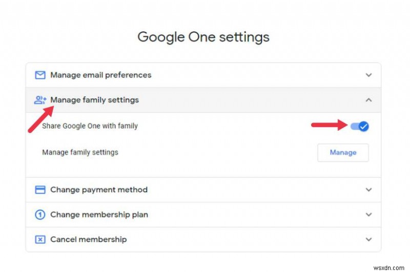 Dễ dàng chia sẻ bộ nhớ Google One của bạn với các thành viên gia đình 