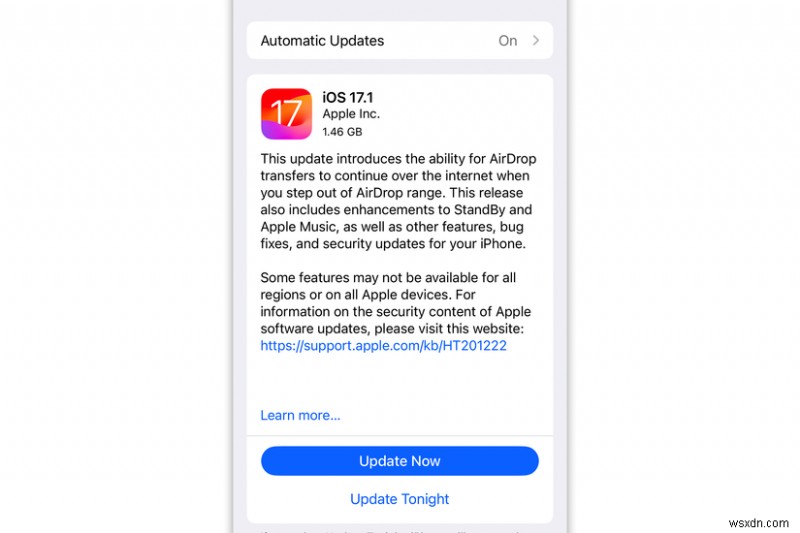 iOS 17.1 tăng cường các tính năng AirDrop, Âm nhạc và StandBy – Những điều bạn cần biết 
