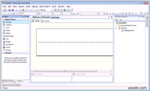 Cách tạo, chỉnh sửa và xuất báo cáo trong Dịch vụ báo cáo máy chủ SQL (SSRS) 