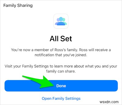 Dễ dàng chia sẻ dung lượng iCloud của bạn với bạn bè và gia đình 