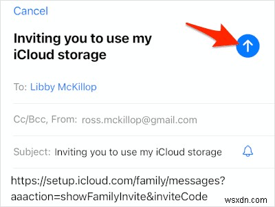 Dễ dàng chia sẻ dung lượng iCloud của bạn với bạn bè và gia đình 