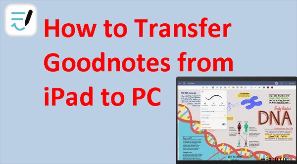 Chuyển ghi chú Goodnotes từ iPad sang PC Windows:3 phương pháp đã được chứng minh 