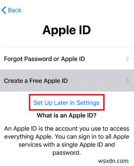 Thiết lập nhanh chóng iPhone của bạn mà không cần ID Apple