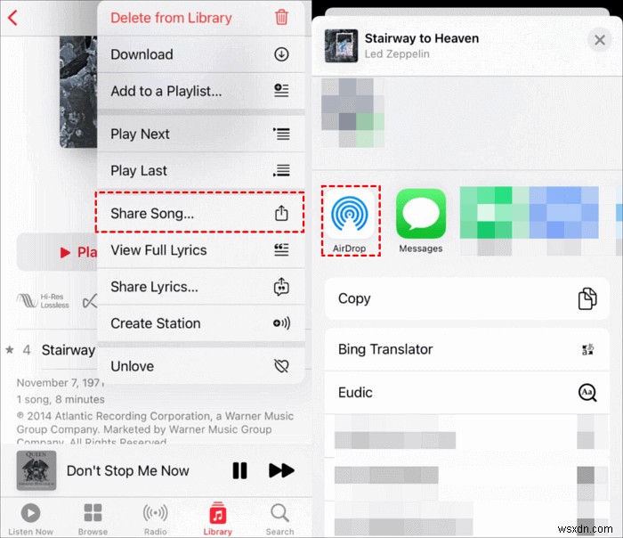 Truyền nhạc trực tiếp giữa các iPhone—Không cần máy tính