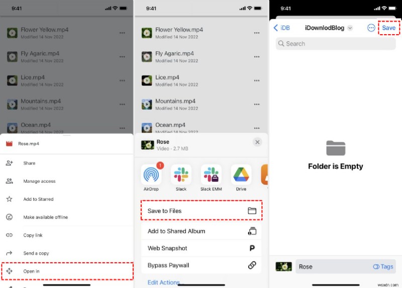 Cách lưu video Google Drive trực tiếp vào Camera Roll của iPhone 