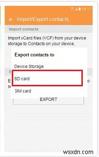 Sao chép danh bạ Android sang thẻ SD – 3 phương pháp đã được chứng minh 