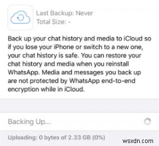 9 giải pháp hàng đầu để khắc phục lỗi sao lưu iPhone WhatsApp 