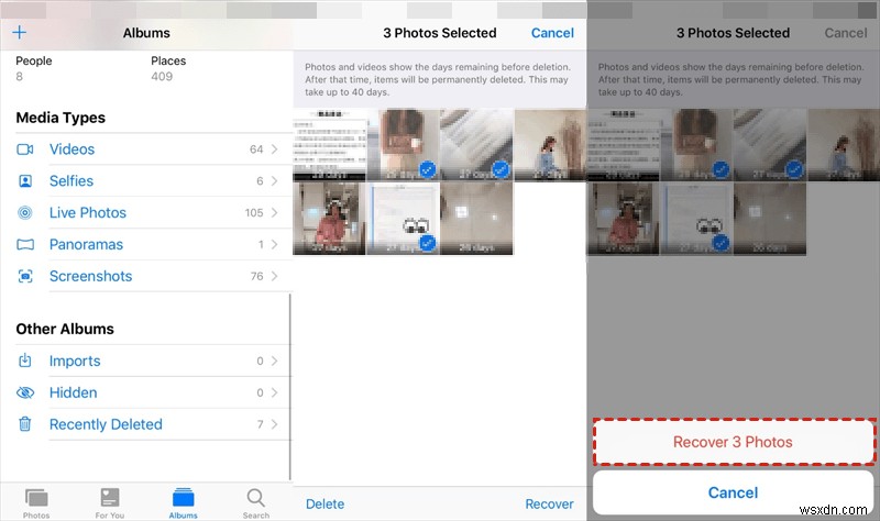 Khôi phục ảnh đã xóa gần đây của bạn trên iPhone – Hướng dẫn từng bước 