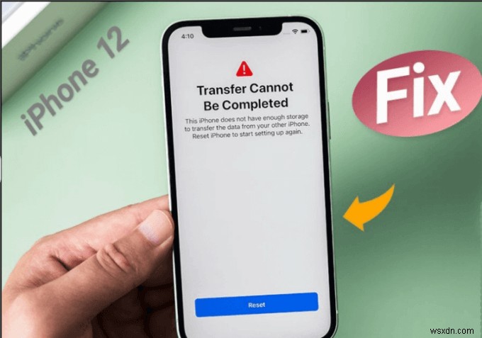 Giải quyết Không thể hoàn tất quá trình chuyển giao – Giải thích vấn đề lưu trữ iPhone