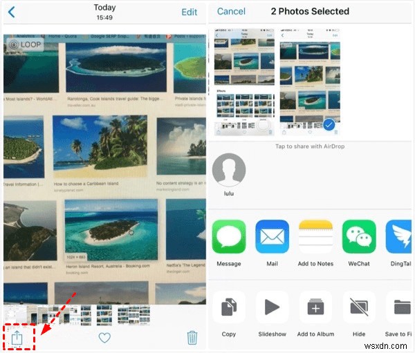 Chia sẻ ảnh trực tiếp trên iPhone và iPad – Các bước đơn giản, an toàn 