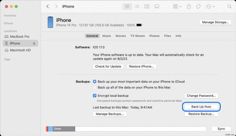 Đồng bộ hóa iPhone và sao lưu:Hướng dẫn toàn diện để bảo vệ dữ liệu của bạn 