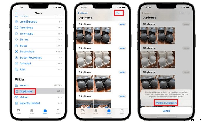 Dễ dàng hợp nhất các ảnh trùng lặp trên iOS 16-18:Hướng dẫn từng bước