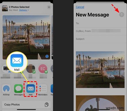 Gửi ảnh từ iPhone của bạn qua Email:3 phương pháp đơn giản 