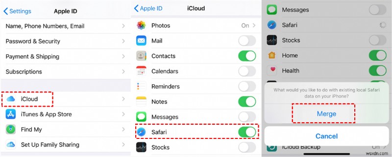 Sao lưu an toàn dấu trang Safari trên iPhone và Mac 