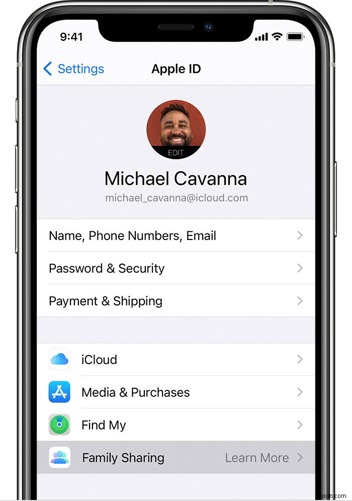 Chia sẻ dung lượng iCloud với gia đình:Hướng dẫn từng bước 