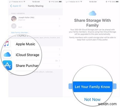 Chia sẻ dung lượng iCloud với gia đình:Hướng dẫn từng bước 