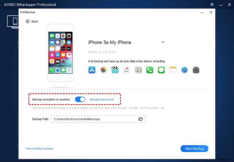 Sao lưu an toàn iPhone của bạn trên máy tính:Hai phương pháp được mã hóa 