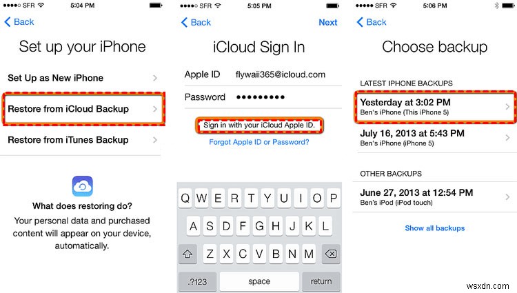 Cách khôi phục tin nhắn iCloud đã xóa:Hướng dẫn từng bước 