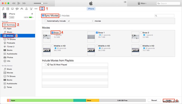 Chuyển video từ iTunes sang iPhone hoặc iPad của bạn:Hướng dẫn từng bước 