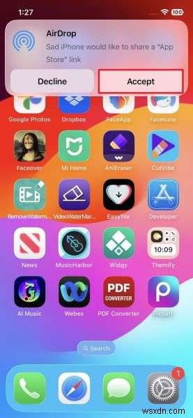 Chia sẻ ứng dụng iPhone nhanh chóng bằng AirDrop:Hướng dẫn từng bước 
