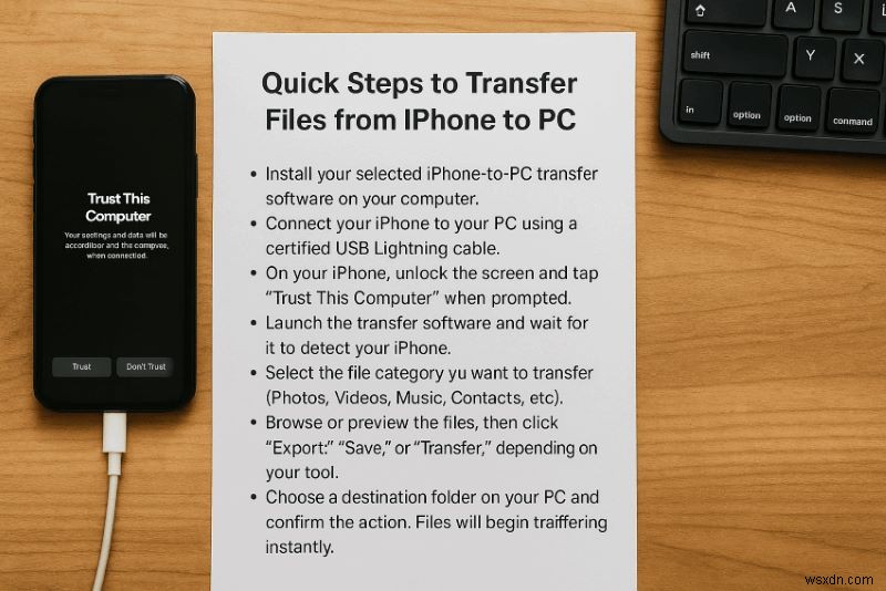 Phần mềm chuyển iPhone sang PC miễn phí hàng đầu năm 2026 – Nhanh chóng, an toàn, không cần iTunes 