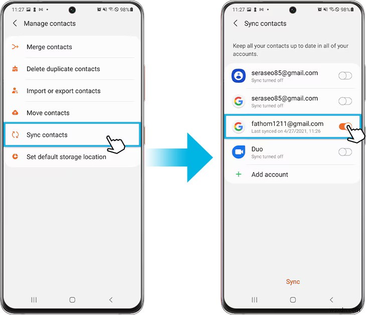 Chuyển liền mạch danh bạ iPhone sang Android qua Gmail:Hướng dẫn từng bước 
