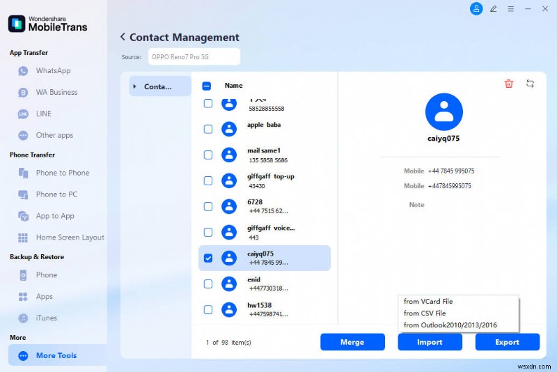 Hướng dẫn từng bước:Nhập danh bạ iPhone của bạn vào Outlook một cách dễ dàng 