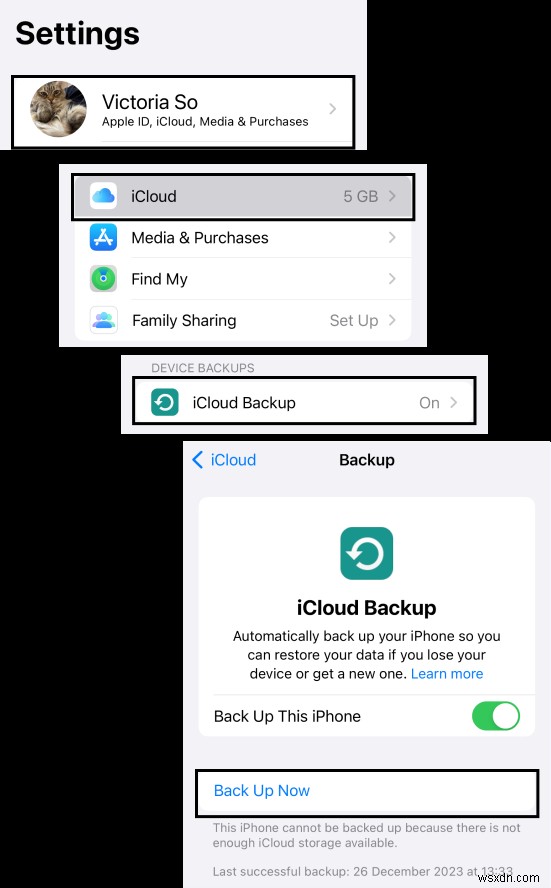 Sao lưu tệp iPhone vào iCloud từ Windows:Hướng dẫn từng bước 