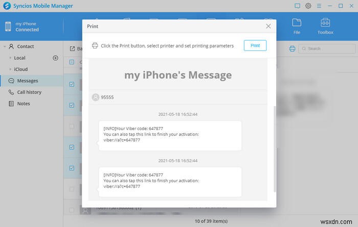 In tin nhắn văn bản trên iPhone – Bao gồm các cuộc trò chuyện đã xóa – Hướng dẫn từng bước 