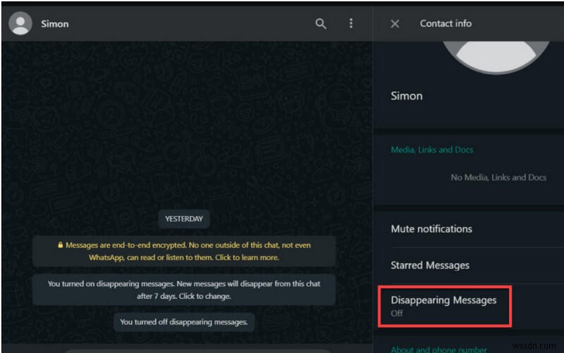 Kích hoạt tin nhắn biến mất trên WhatsApp:Hướng dẫn từng bước