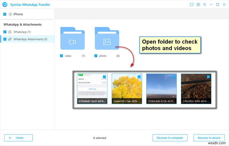 Chuyển ảnh và video WhatsApp bằng Syncios - Nhanh chóng, an toàn và dễ dàng 