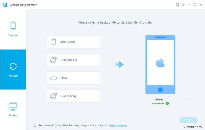 Khôi phục bản sao lưu iTunes và iCloud sang thiết bị iOS 18 một cách an toàn